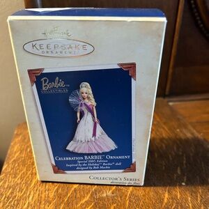 Barbie Hallmark Christmas Ornament CELEBRATION BARBIE 2005 Collectible In OG Box